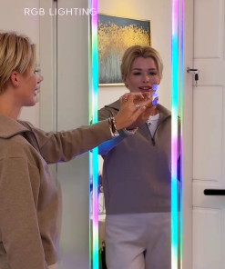 LED Mirror Cabinet with RGB Lights & Vanity Setup